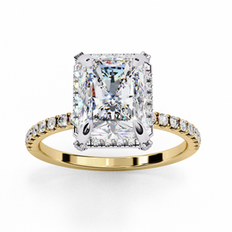 Lunetra | 3.38Ct Lab-Grown Diamond Ring in 14K Gold – A Glow That Endures