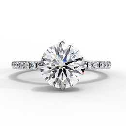 Oralyndra | 2.67Ct Lab-Grown Diamond Ring in 14K Gold – Gleaming Bloom, Responsibly Yours