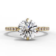 Oralyndra | 2.67Ct Lab-Grown Diamond Ring in 14K Gold – Gleaming Bloom, Responsibly Yours