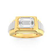 Bravion | 2.5Ct Lab-Grown Diamond Men's Ring in 14K Gold – Noble Power, Consciously Defined