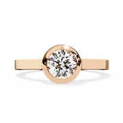 Solenyra | 0.64Ct Lab-Grown Diamond Ring in 14K Gold – Radiant Soul, Consciously Eternal