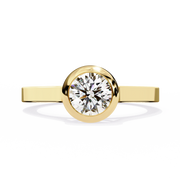 Solenyra | 0.64Ct Lab-Grown Diamond Ring in 14K Gold – Radiant Soul, Consciously Eternal