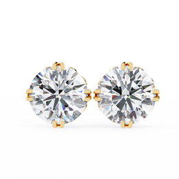 Sylverra | 2.57Ct Lab-Grown Diamond Earrings in 14K Gold – Timeless Fire, Consciously Refined