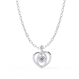 Aurielle | 0.23Ct Lab-Grown Diamond Pendant in 14K Gold – Golden Glow, Timeless Devotion