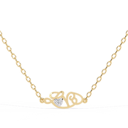 Elarose | 0.02Ct Lab-Grown Diamond Pendant in 14K Gold – Radiant Bloom, Eternal Grace