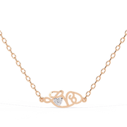 Elarose | 0.02Ct Lab-Grown Diamond Pendant in 14K Gold – Radiant Bloom, Eternal Grace