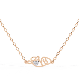 Elarose | 0.02Ct Lab-Grown Diamond Pendant in 14K Gold – Radiant Bloom, Eternal Grace