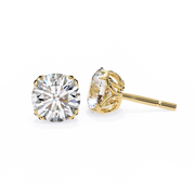 Elarionne | 2.57Ct Lab-Grown Diamond Earrings in 14K Gold – Ethereal Radiance, Consciously Adorned