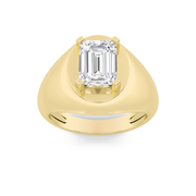 Zyntrix |  3Ct Lab-Grown Diamond Men's Ring in 14K Gold – Resolute Shine, Ethically Crafted
