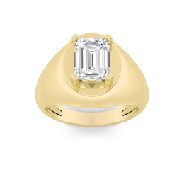 Zyntrix |  3Ct Lab-Grown Diamond Men's Ring in 14K Gold – Resolute Shine, Ethically Crafted