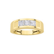 Solvryn | 1Ct Lab-Grown Diamond Men's Ring in 14K Gold – Timeless Valor, Ethically Refined