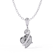 Virelia | 0.27Ct Lab-Grown Diamond Pendant in 14K Gold – Radiant Heart, Everlasting Light