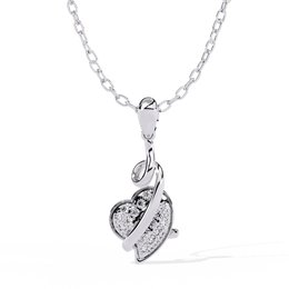 Virelia | 0.27Ct Lab-Grown Diamond Pendant in 14K Gold – Radiant Heart, Everlasting Light