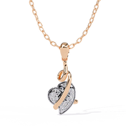 Virelia | 0.27Ct Lab-Grown Diamond Pendant in 14K Gold – Radiant Heart, Everlasting Light