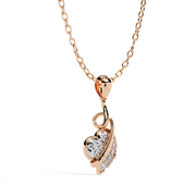 Virelia | 0.27Ct Lab-Grown Diamond Pendant in 14K Gold – Radiant Heart, Everlasting Light