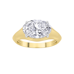 Draxenor | 2Ct Lab-Grown Diamond Men's Ring in 14K Gold – Bold Clarity, Ethically Forged