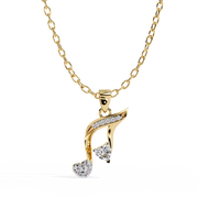 Clarelune | 0.30Ct Lab-Grown Diamond Pendant in 14K Gold – Serene Radiance, Everlasting Grace