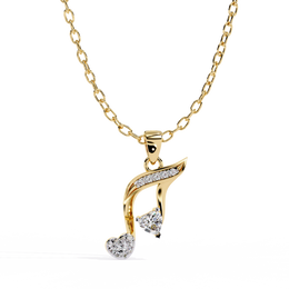 Clarelune | 0.30Ct Lab-Grown Diamond Pendant in 14K Gold – Serene Radiance, Everlasting Grace