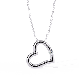 Aurelisse | 0.10Ct Lab-Grown Diamond Pendant in 14K Gold – Golden Flame, Eternal Grace