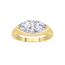 Dravion | 2Ct Lab-Grown Diamond Men's Ring in 14K Gold – Power Refined, Ethically Forged
