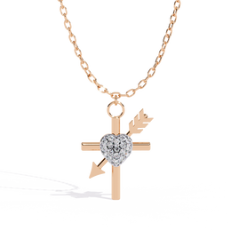 Solavine | 0.22Ct Lab-Grown Diamond Pendant in 14K Gold – Luminous Bloom, Timeless Devotion