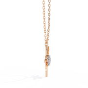 Solavine | 0.22Ct Lab-Grown Diamond Pendant in 14K Gold – Luminous Bloom, Timeless Devotion