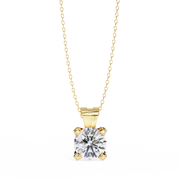 Luminara | 2.18Ct Lab-Grown Diamond Pendant in 14K Gold – Radiant Essence, Ethically Crafted