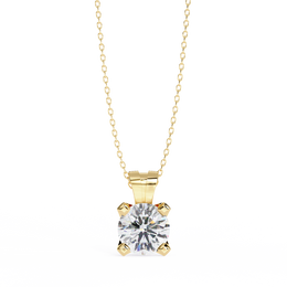 Luminara | 2.18Ct Lab-Grown Diamond Pendant in 14K Gold – Radiant Essence, Ethically Crafted