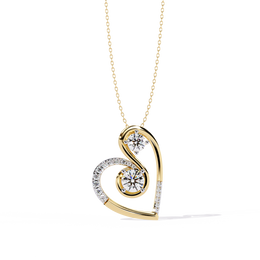 Solenyth | 0.83Ct Lab-Grown Diamond Pendant in 14K Gold – Radiant Soul, Timeless Embrace