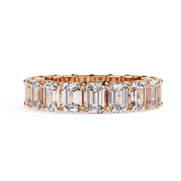 EternaGlow | 4.88Ct Lab-Grown Diamond Band in 14K Gold – Timeless Radiance, Guilt-Free Sparkle