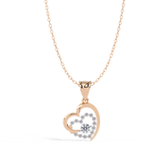 Velurea | 0.58Ct Lab-Grown Diamond Pendant in 14K Gold – Luminous Heart, Timeless Serenity