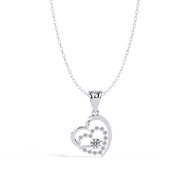 Velurea | 0.58Ct Lab-Grown Diamond Pendant in 14K Gold – Luminous Heart, Timeless Serenity