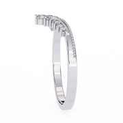 DioraVeil | 0.15Ct Lab-Grown Diamond Band in 14K Gold – Radiant Harmony, Ethically Crafted