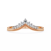 DioraVeil | 0.15Ct Lab-Grown Diamond Band in 14K Gold – Radiant Harmony, Ethically Crafted