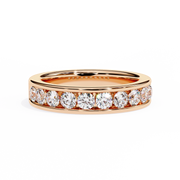 Auravelle | 1.01Ct Lab-Grown Diamond 14K Gold Band – Ethereal Glow, Eternally Yours