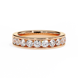 Auravelle | 1.01Ct Lab-Grown Diamond 14K Gold Band – Ethereal Glow, Eternally Yours
