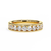 Auravelle | 1.01Ct Lab-Grown Diamond 14K Gold Band – Ethereal Glow, Eternally Yours