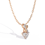 Clarestia | 0.54Ct Lab-Grown Diamond Pendant in 14K Gold – Crystal Glow, Endless Devotion