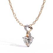 Clarestia | 0.54Ct Lab-Grown Diamond Pendant in 14K Gold – Crystal Glow, Endless Devotion