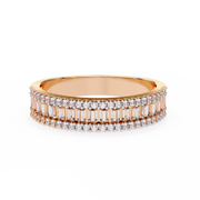 Veloura | 0.60Ct Lab-Grown Diamond Band in 14K Gold – Silken Glow, Consciously Curated