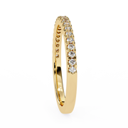 Lustrale | 0.22Ct Lab-Grown Diamond Band in 14K Gold – Radiant Essence, Thoughtfully Crafted