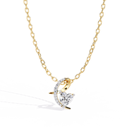 Clairavyn | 0.83Ct Lab-Grown Diamond Pendant in 14K Gold – Radiant Heart, Everlasting Elegance
