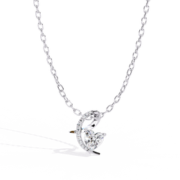 Clairavyn | 0.83Ct Lab-Grown Diamond Pendant in 14K Gold – Radiant Heart, Everlasting Elegance