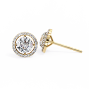 Solenyra | 0.92Ct Lab-Grown Diamond Earrings in 14K Gold – Luminous Grace, Ethically Born