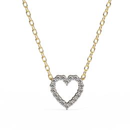 Celestara | 0.37Ct Lab-Grown Diamond Pendant in 14K Gold – Celestial Light, Sustainable Elegance