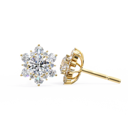 Elorienne | 0.72Ct Lab-Grown Diamond Earrings in 14K Gold – Celestial Charm, Ethically Refined
