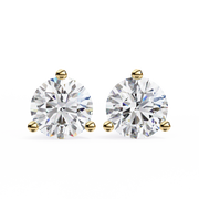 Aurelynn | 2.57Ct Lab-Grown Diamond Earrings in 14K Gold – Golden Whisper, Ethically Brilliant