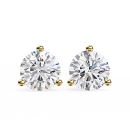 Aurelynn | 2.57Ct Lab-Grown Diamond Earrings in 14K Gold – Golden Whisper, Ethically Brilliant