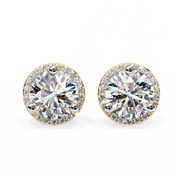 Lumirisse | 1.95Ct Lab-Grown Diamond Earrings in 14K Gold – Radiant Glow, Ethically Crafted