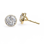 Lumirisse | 1.95Ct Lab-Grown Diamond Earrings in 14K Gold – Radiant Glow, Ethically Crafted